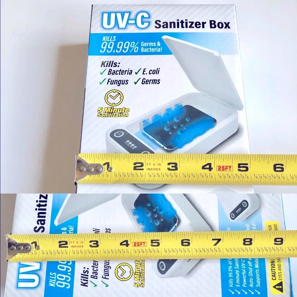 NEW UV Light Sanitizer Box Cleaner For Smartphone Jewelry Toy